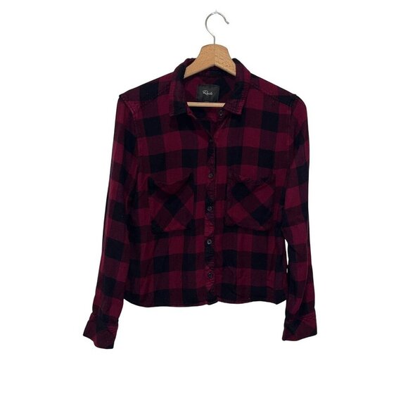 Rails Dylan Button Up Plaid Flannel Shirt Women's Size M Medium - Picture 2 of 9